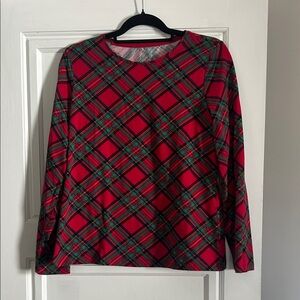 Talbots Vibrant Plaid Long Sleeve Shirt